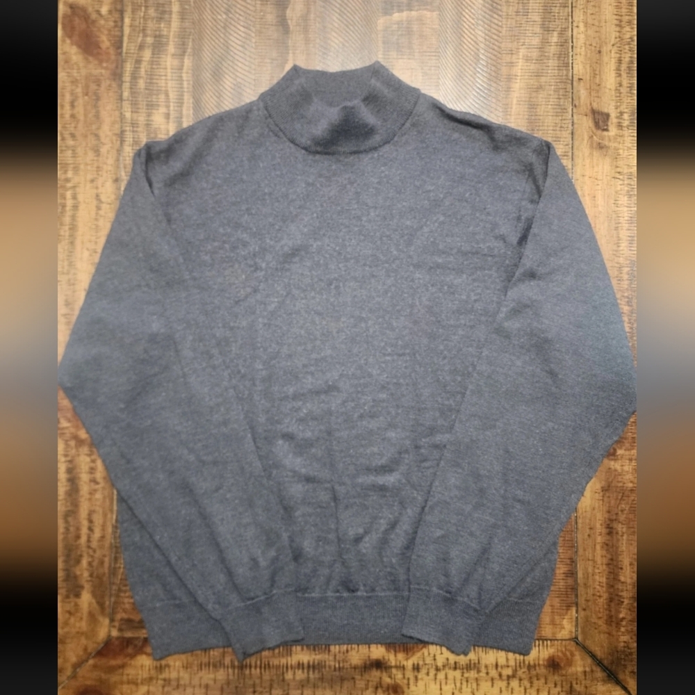 Vintage LINEA UOMO Men's Mock Neck Pullover Sweater Size 4XL ( FITS LIKE 2XL)